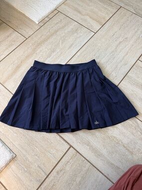 Alo Varsity Tennis Skort in Navy M